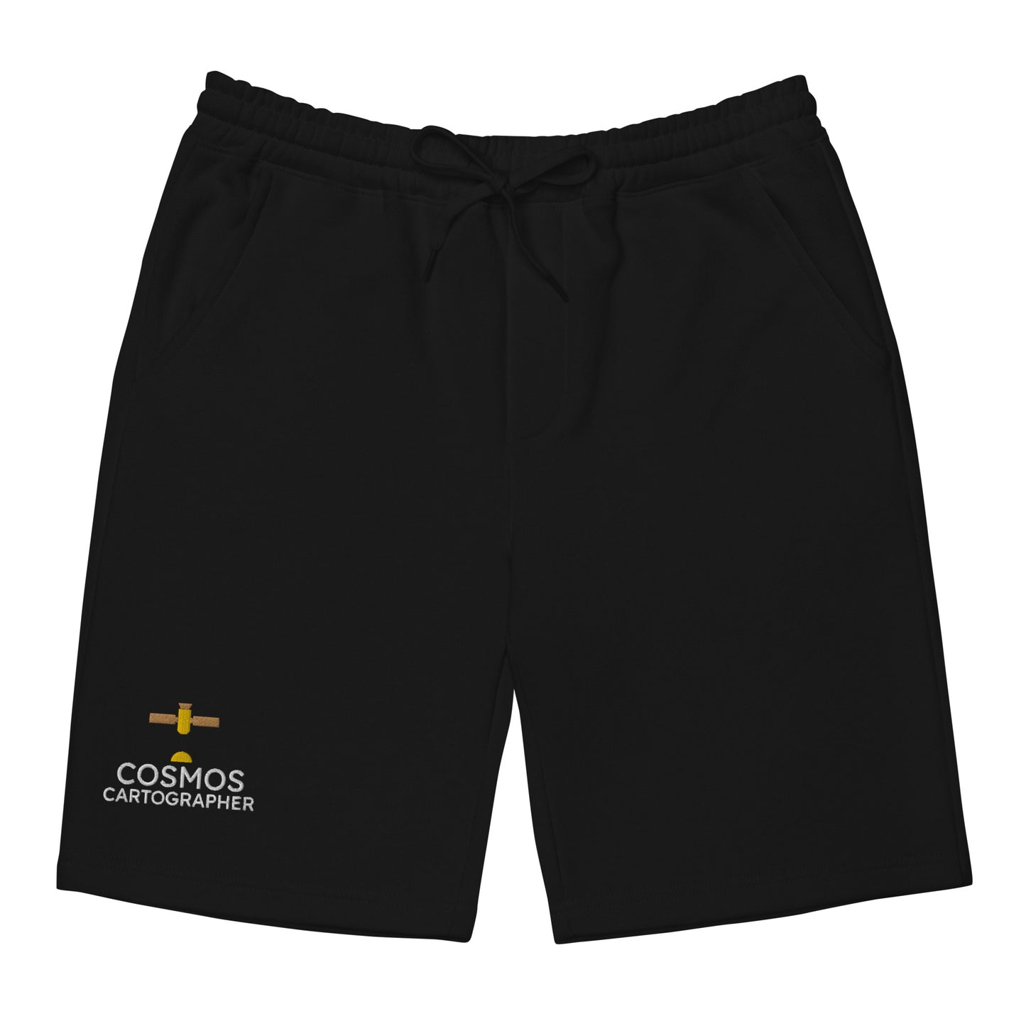 Cosmos Cartographer satellite fleece shorts