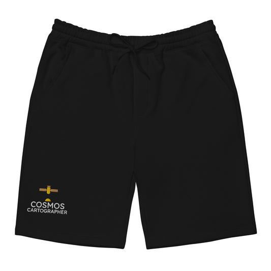 Cosmos Cartographer satellite fleece shorts