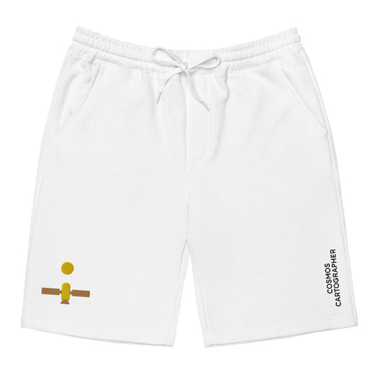 Cosmos Cartographer satellite sun fleece shorts