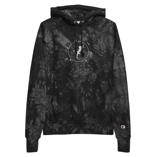 Moon Dancer Embroidered Champion tie-dye hoodie