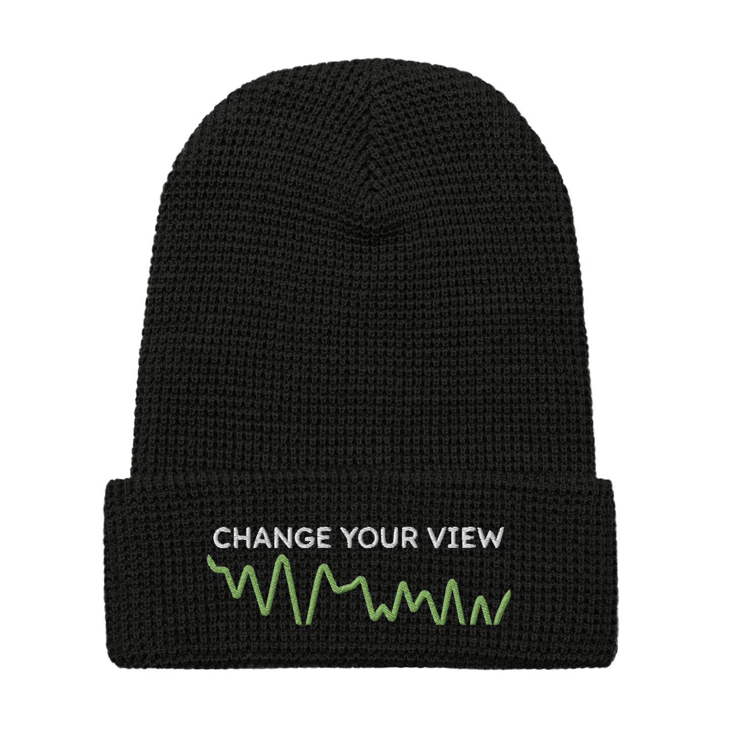 Abstract Green Waffle beanie