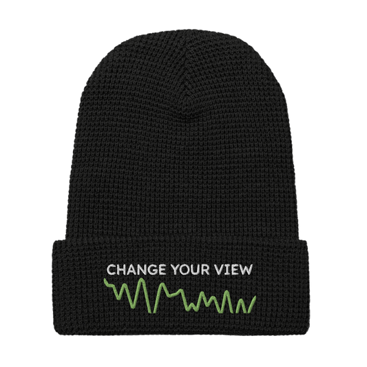 Abstract Green Waffle beanie